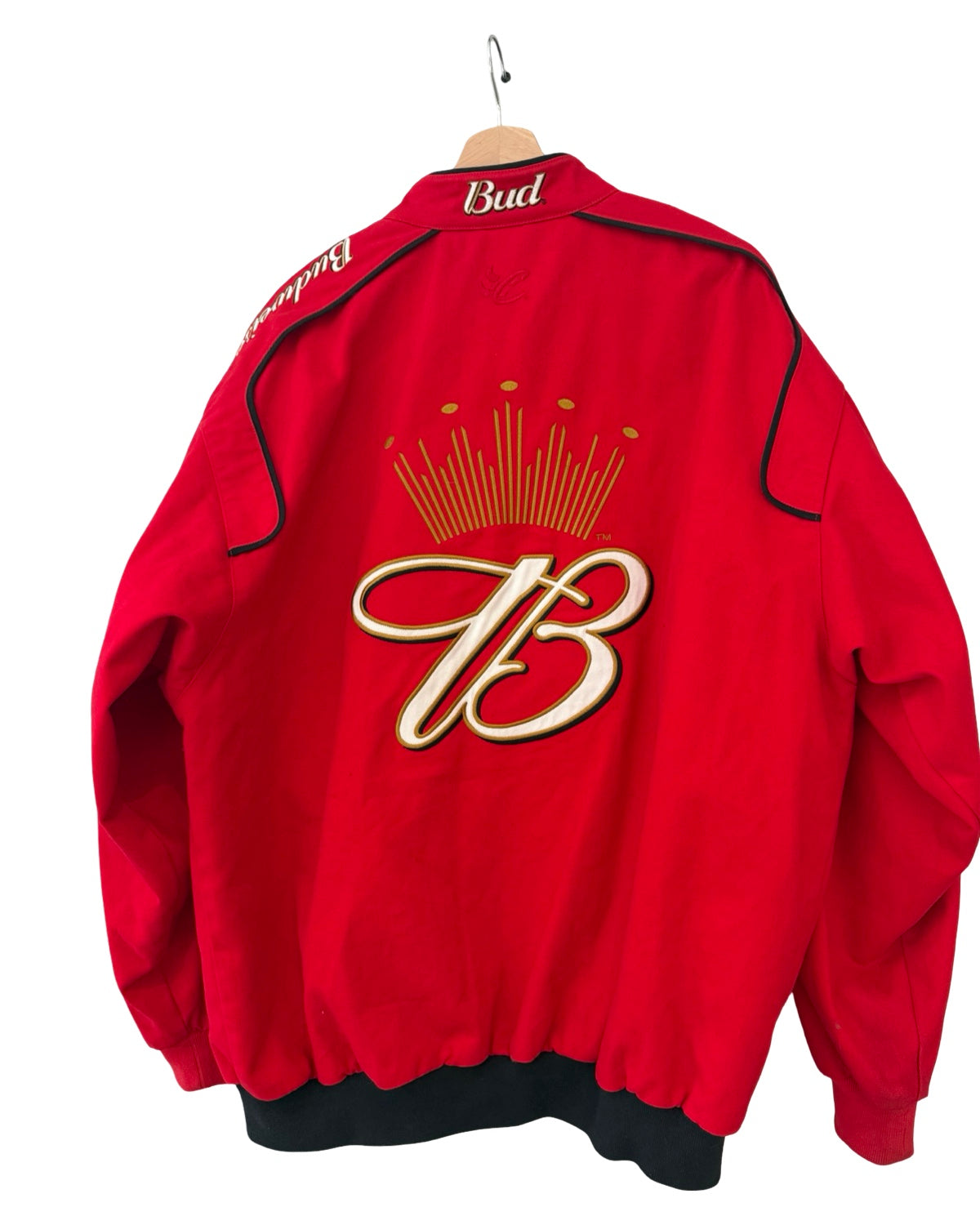 Vintage 90s NASCAR Budweiser Jeff Hamilton Racing Jacket