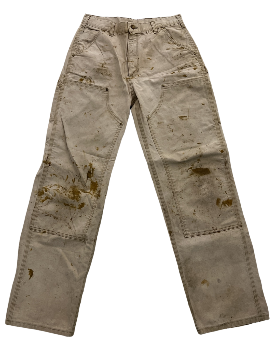33 x 34 Vintage Distressed 90s Carhartt Double Knee Pants KIF Vintage
