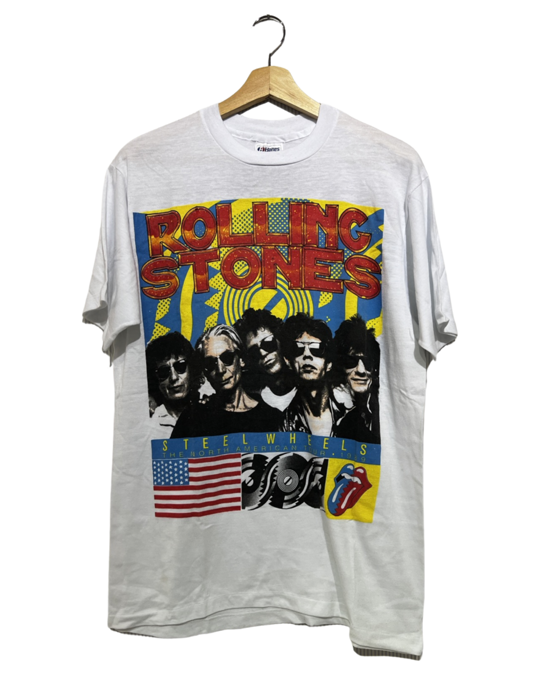 Vintage Rare 1989 The Rolling Stones Steel Wheels Tour Tee KIF Vintage