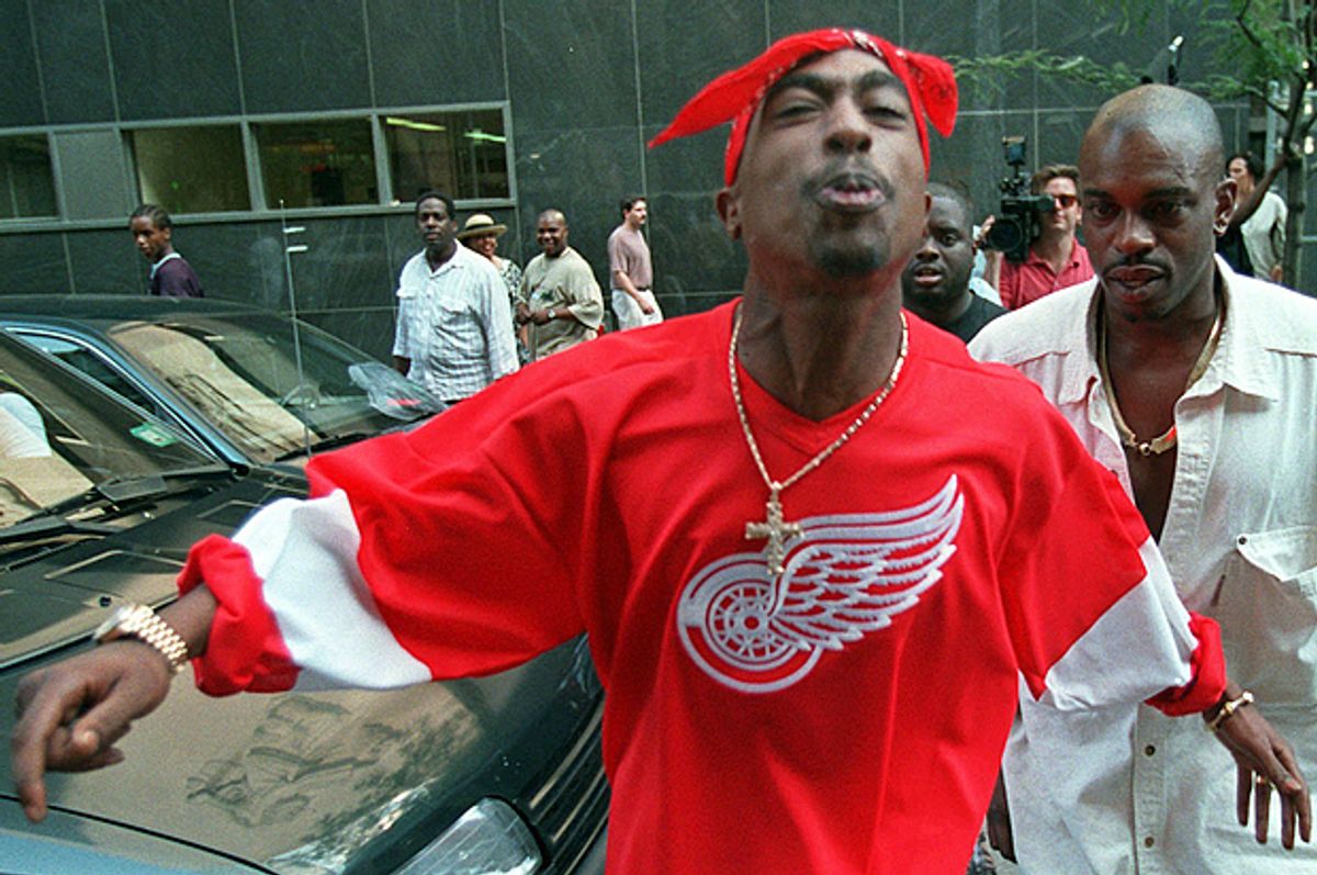 Vintage 90s Detroit Red Wings 2Pac Hockey Jersey KIF Vintage