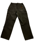33 x 30 Vintage Carhartt Olive Carpenter Pants KIF Vintage