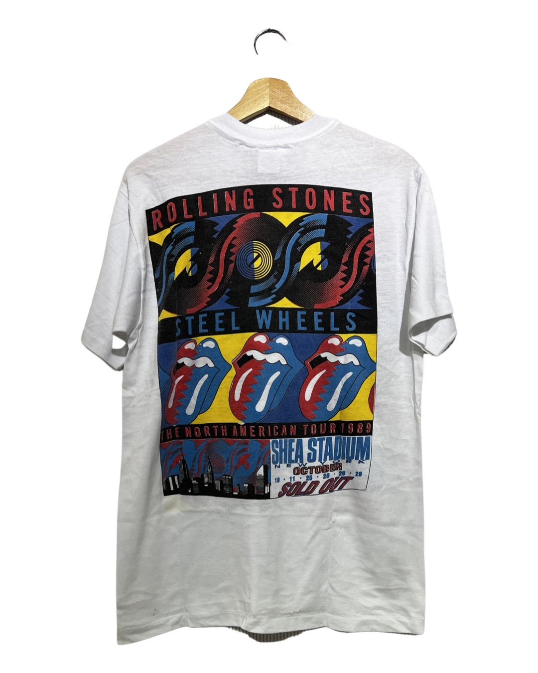 Vintage Rare 1989 The Rolling Stones Steel Wheels Tour Tee KIF Vintage