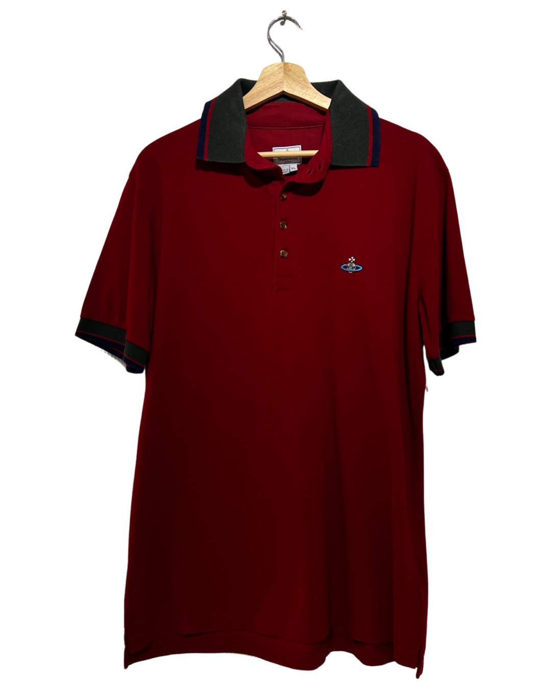 Vintage 90s Vivienne Westwood Mens Red Polo KIF Vintage