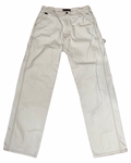 Vintage (31 x 34) 90s Polo White Wide Leg Carpenter Jeans KIF Vintage