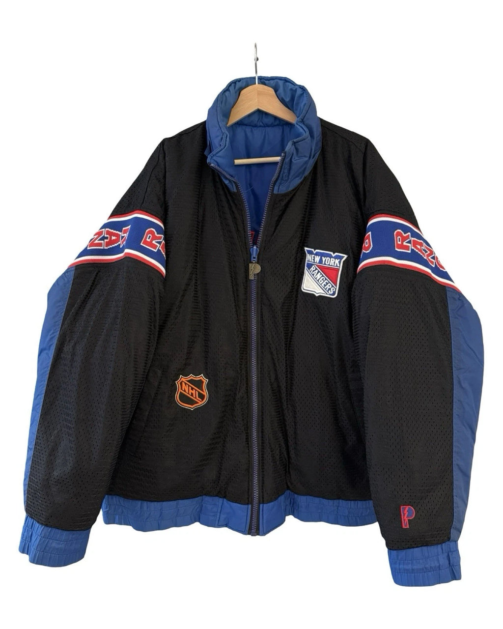 Vintage 90s Reversible New York Rangers Pro Player Jacket KIF Vintage