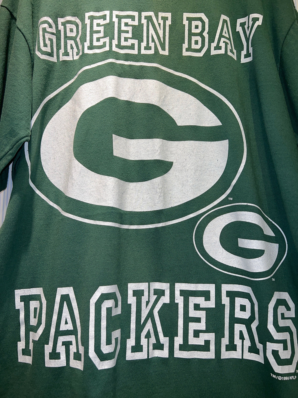 Vintage 1996 Green Bay Packers Big Logo Tee Vintage Woodbury