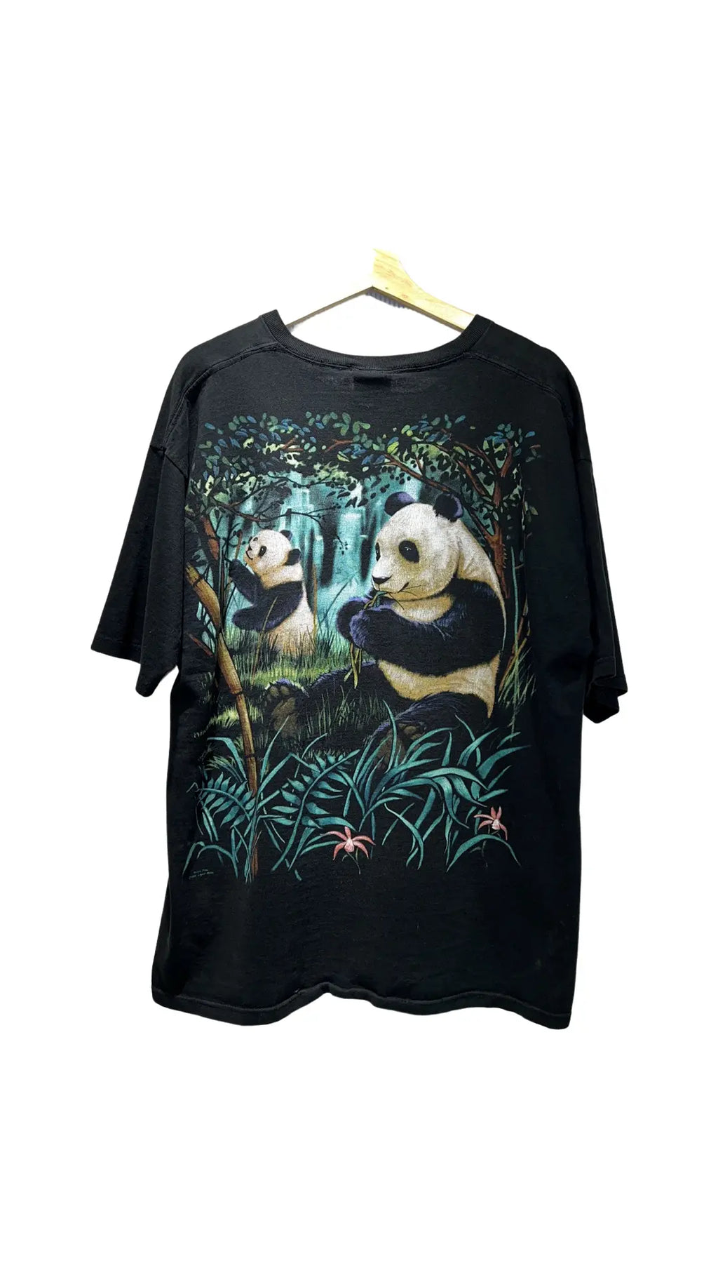 Vintage 1998 Liquid Blue Pandas Double Sided Tee KIF Vintage
