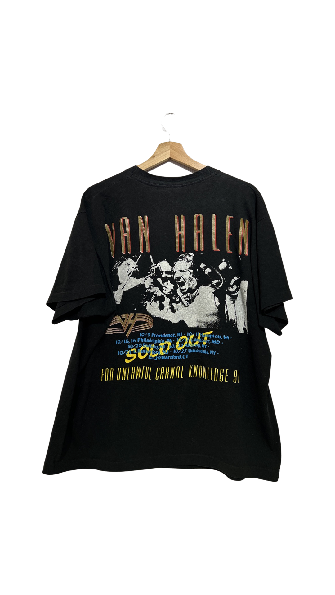 Vintage 1991 Van Halen Unlawful Carnal Knowledge Tour Tee KIF Vintage