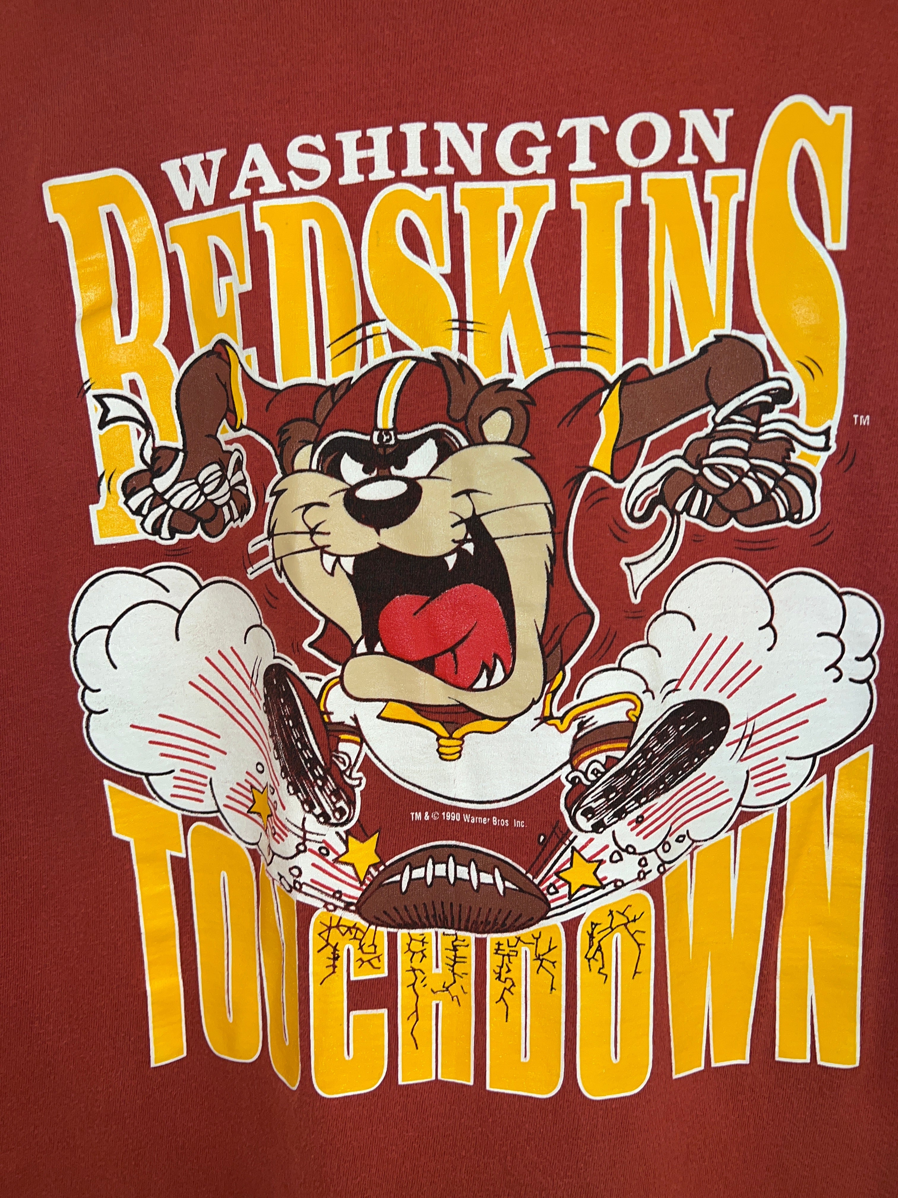 Vintage 90s Taz x Washington Redskins Tee KIF Vintage