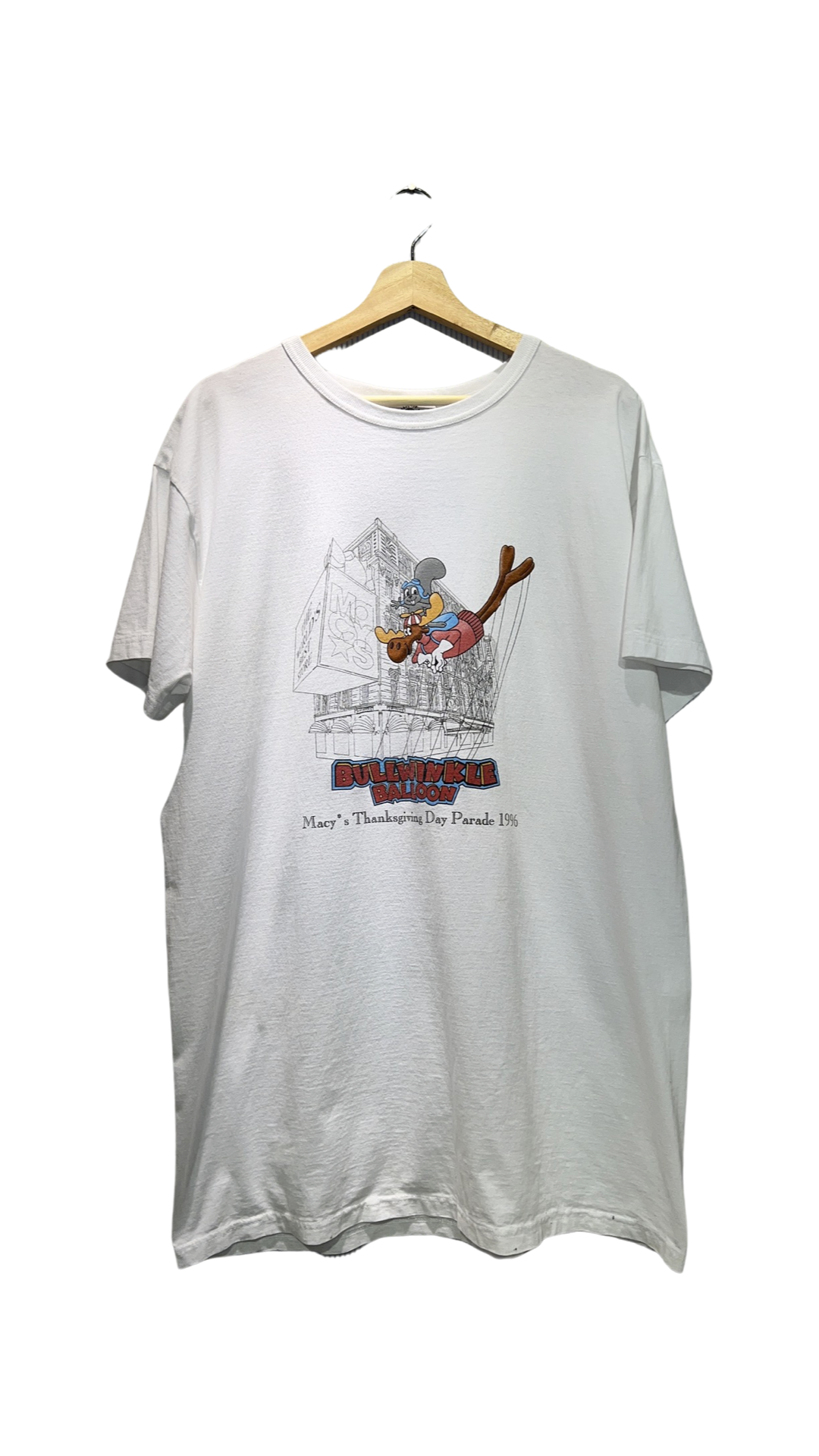 Vintage 1996 Rocky & Bullwinkle Macy's Day Parade Tee KIF Vintage