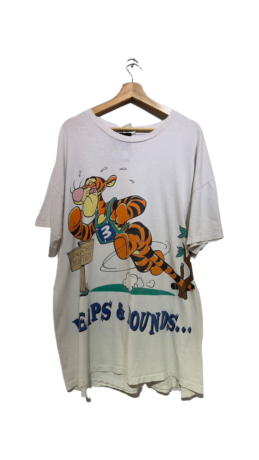 Vintage 90s Winnie The Pooh Leaps & Bounds All Over Print Tee KIF Vintage