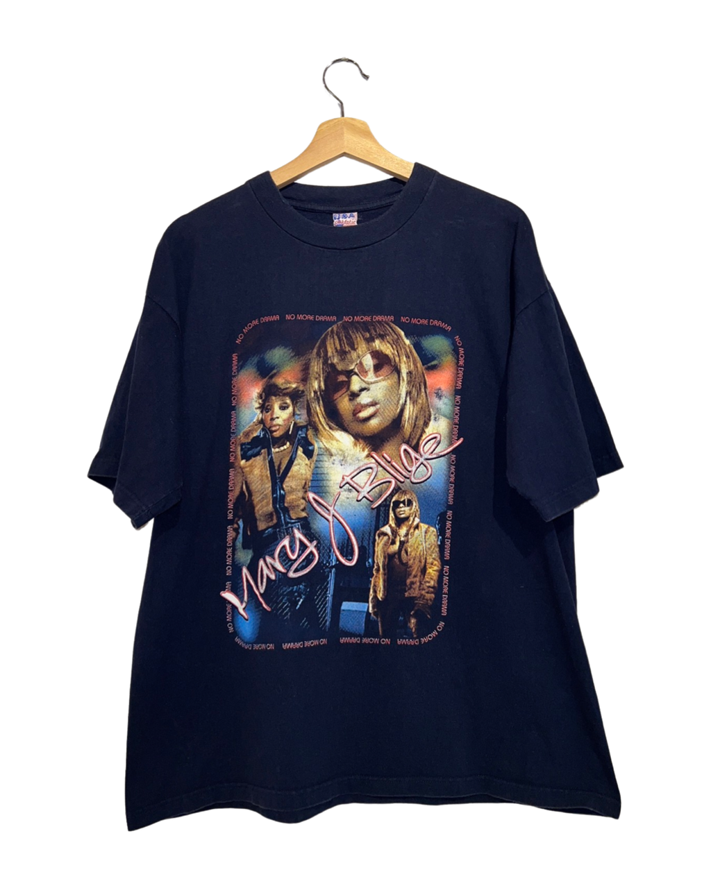 Vintage 2001 Mary J Blige No More Drama Tour Rap Tee KIF Vintage
