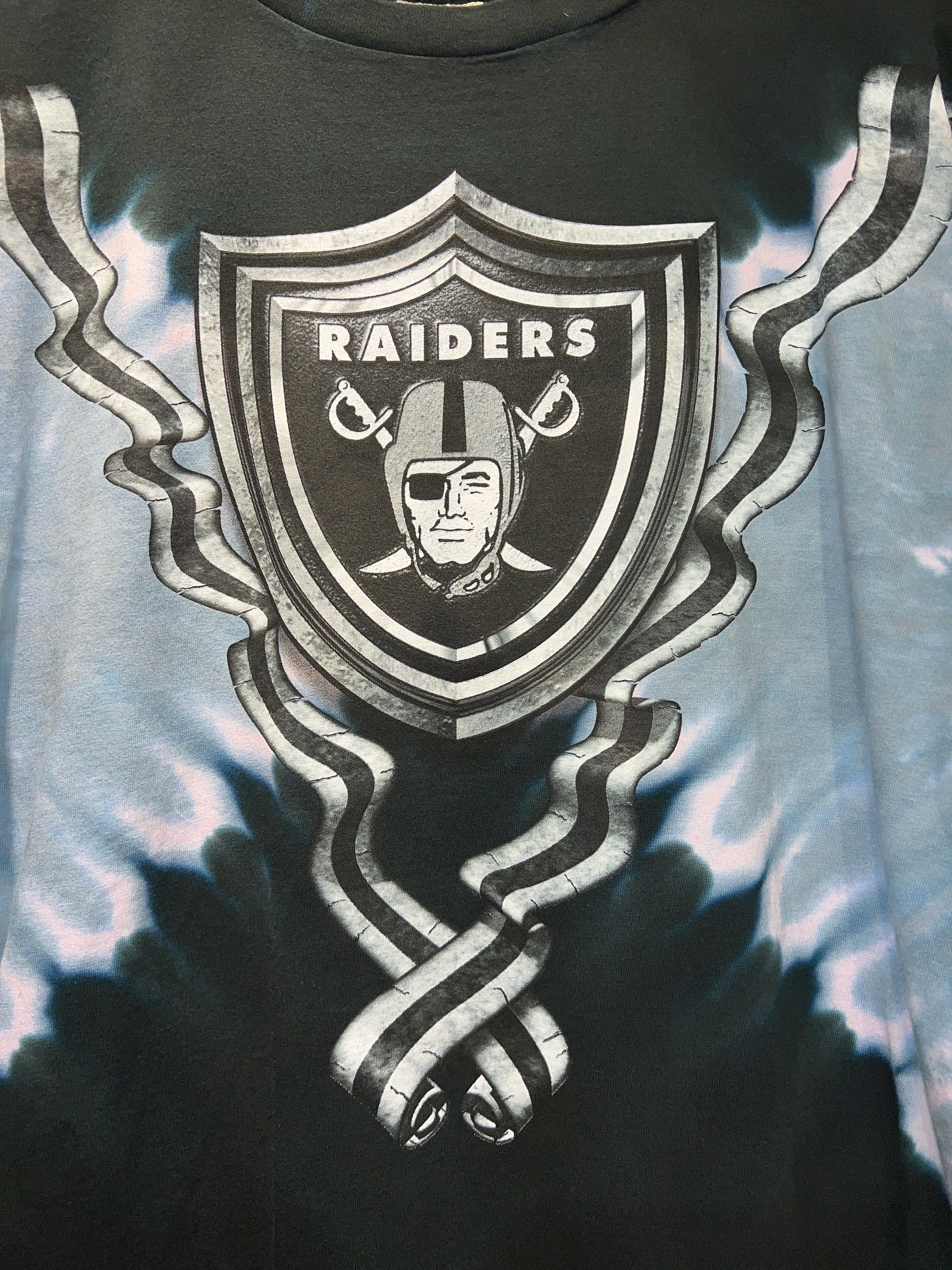Vintage 90s Oakland Raiders Tie Dye Tee KIF Vintage