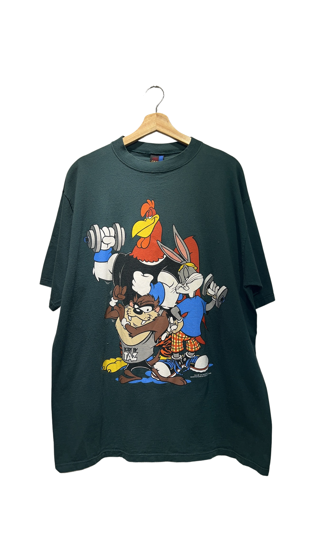 Vintage 1994 Looney Tunes Workout Tee KIF Vintage