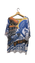 Vintage 90s Duke University Blue Devils All Over Print Tee KIF Vintage
