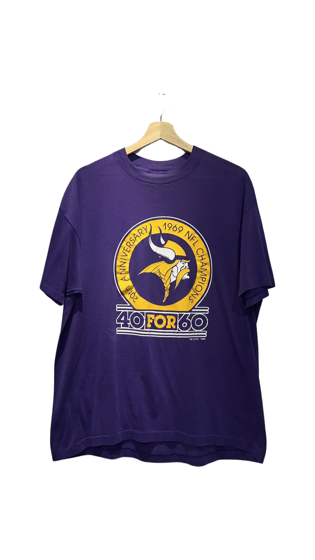 Vintage 1989 Minnesota Vikings Tee KIF Vintage